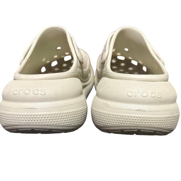 Crocs Platform Mega Crush Bone Mens 10/ Women 12Classic Crush Clog Sandals Shoes - Picture 4 of 8